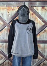 Load image into Gallery viewer, Black/Grey Baseball Sweatshirt
