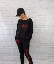 Load image into Gallery viewer, Black/Red Jogger Set
